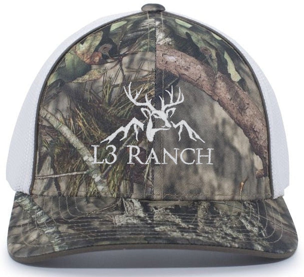Pacific Headwear Camo Trucker Flexfit Cap - JL Franklins