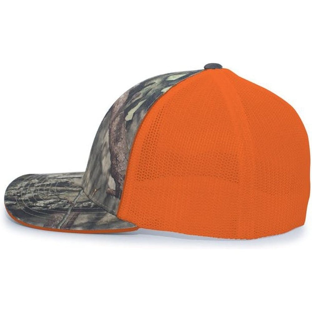 Pacific Headwear Camo Trucker Flexfit Cap - JL Franklins