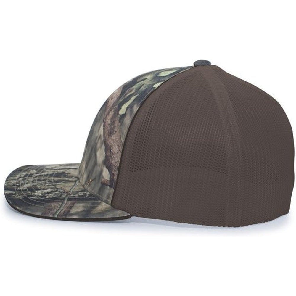 Pacific Headwear Camo Trucker Flexfit Cap - JL Franklins