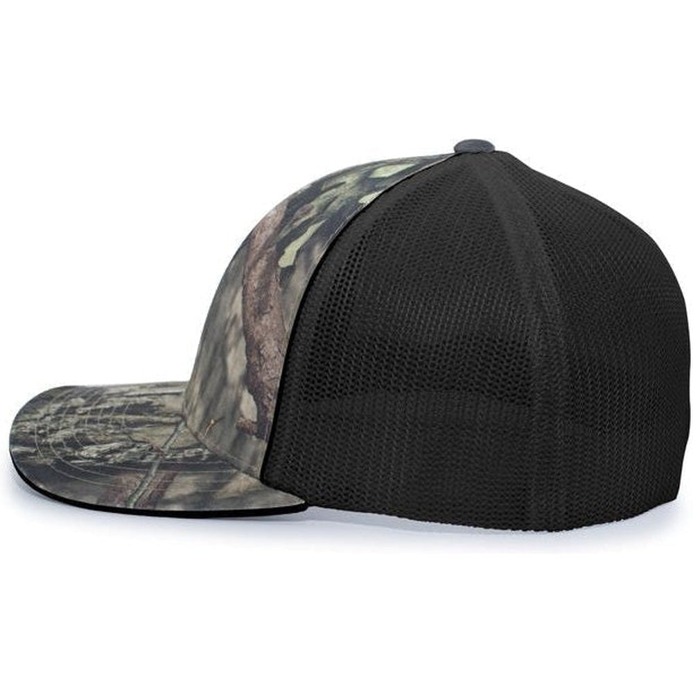 Pacific Headwear Camo Trucker Flexfit Cap - JL Franklins
