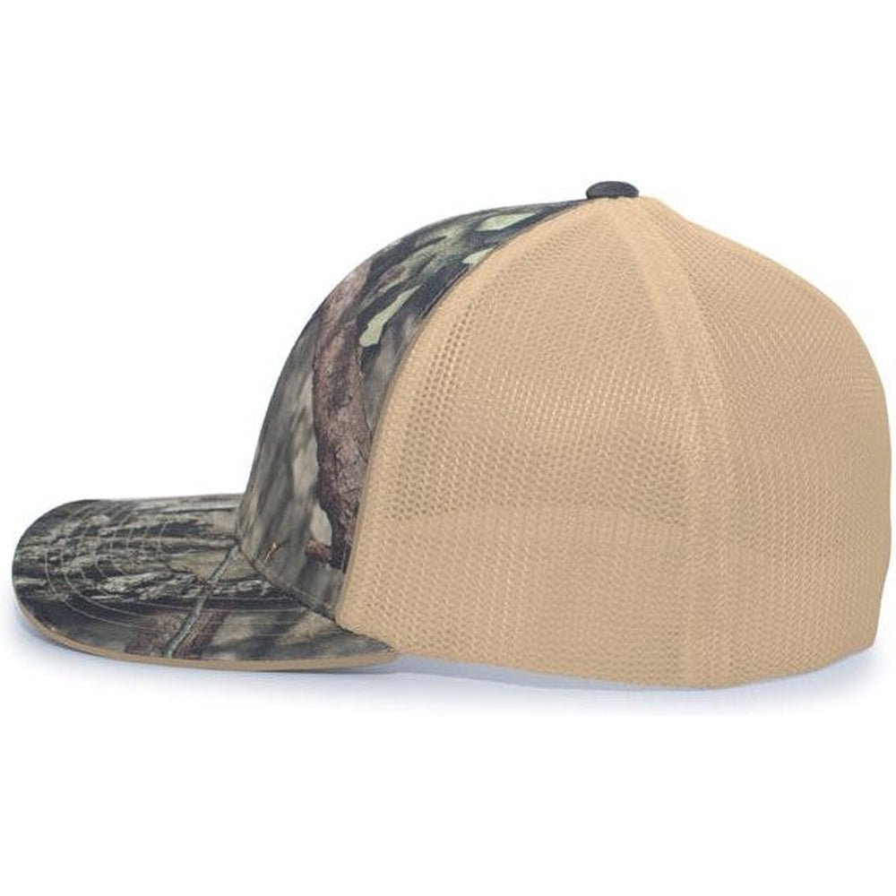 Pacific Headwear Camo Trucker Flexfit Cap - JL Franklins