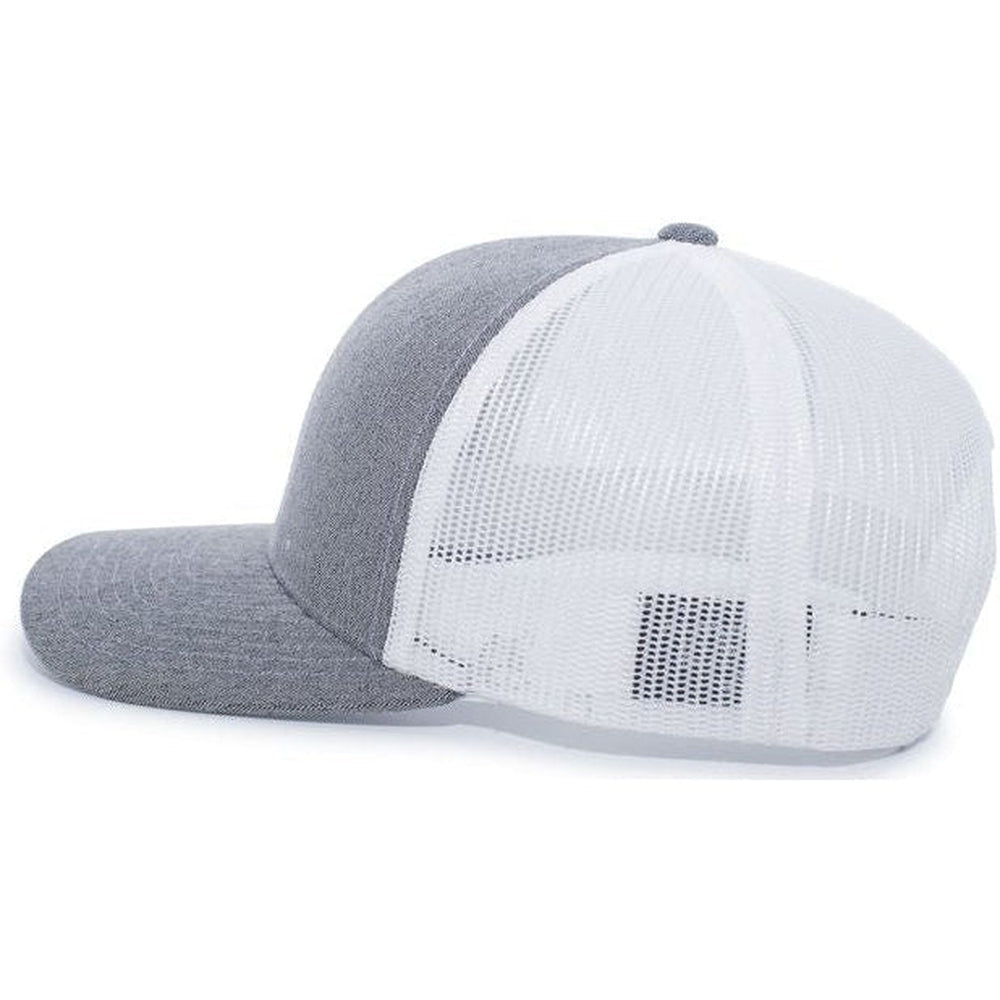 Pacific Headwear Heather Trucker Snapback Cap - JL Franklins