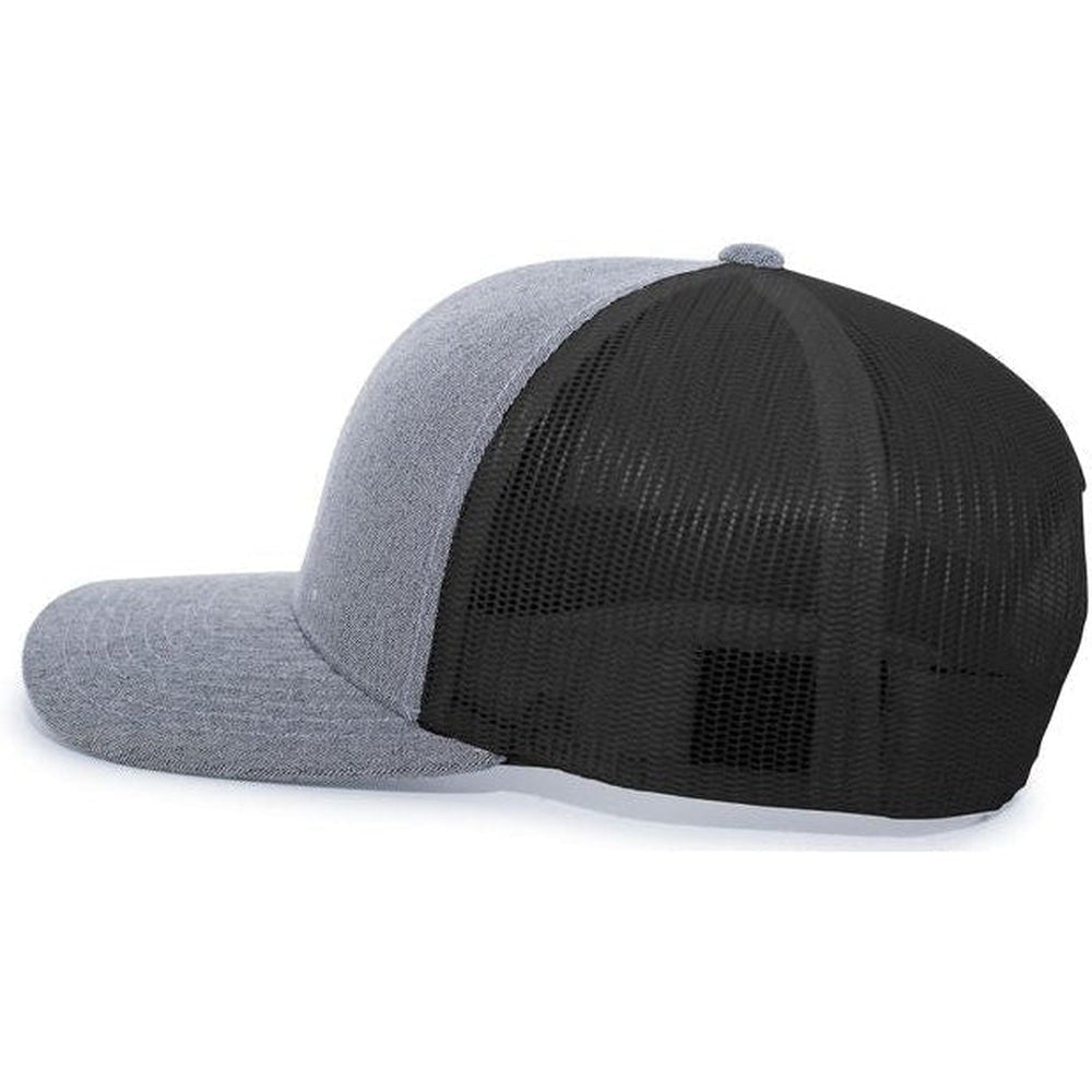 Pacific Headwear Heather Trucker Snapback Cap - JL Franklins