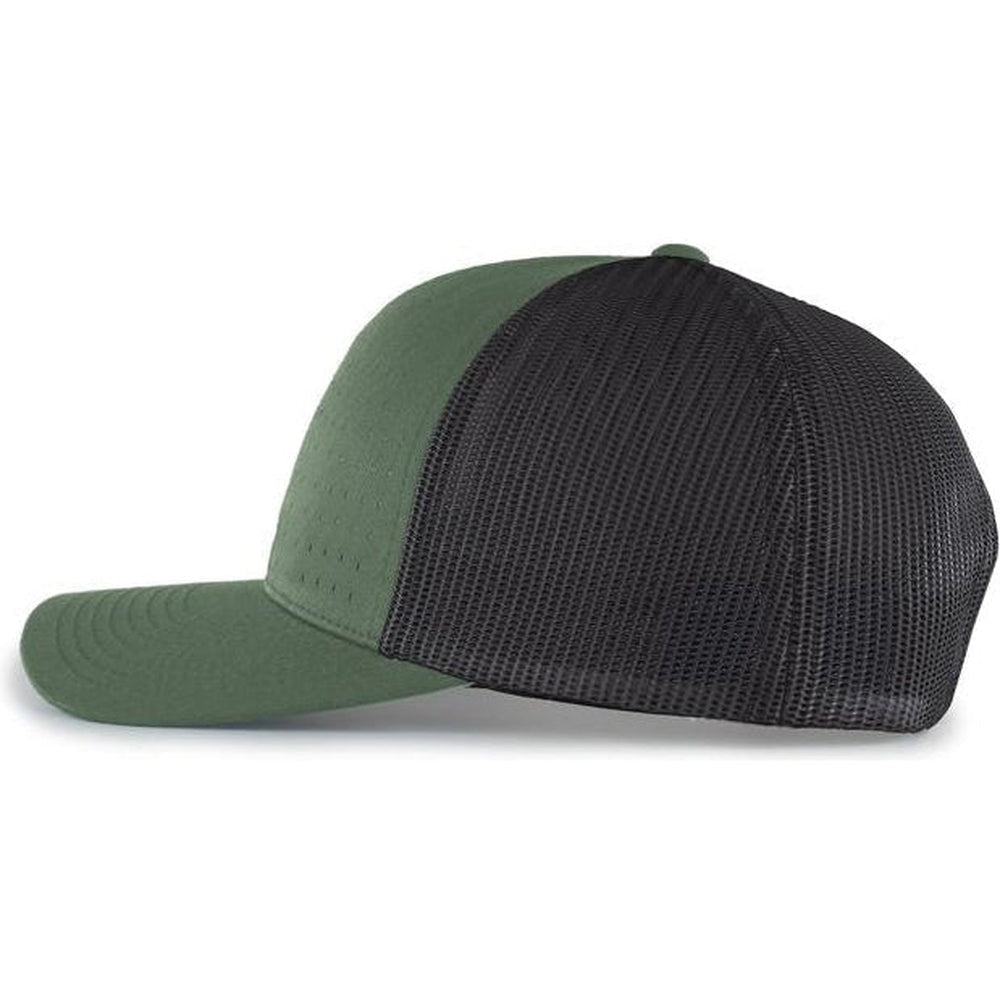 Pacific Headwear Perforated 5 - Panel Trucker Snapback Cap - JL Franklins