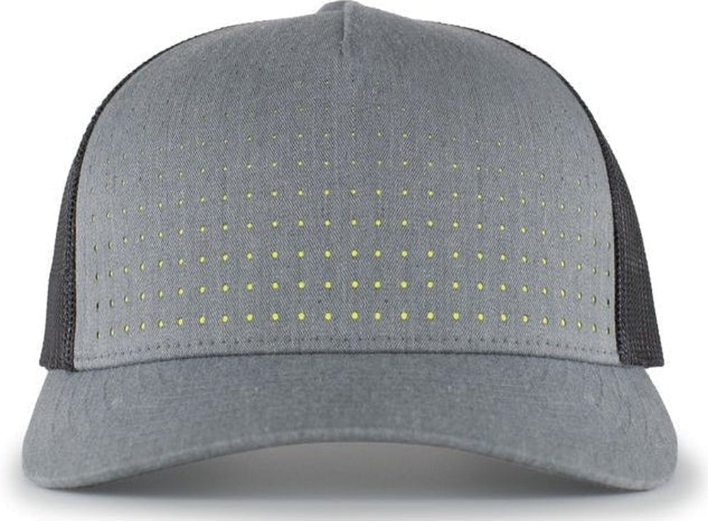 Pacific Headwear Perforated 5 - Panel Trucker Snapback Cap - JL Franklins