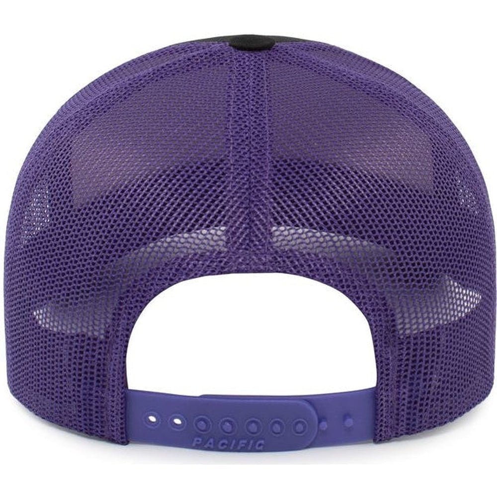 Pacific Headwear Perforated 5 - Panel Trucker Snapback Cap - JL Franklins