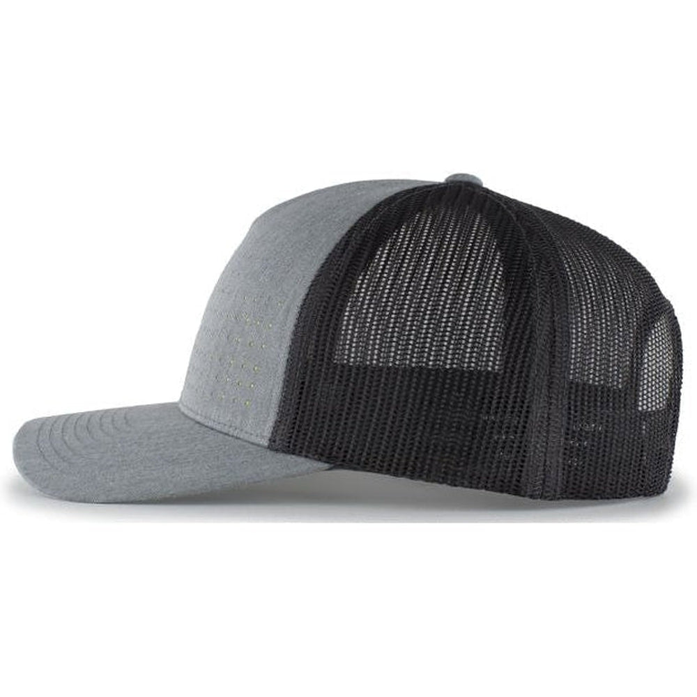 Pacific Headwear Perforated 5 - Panel Trucker Snapback Cap - JL Franklins