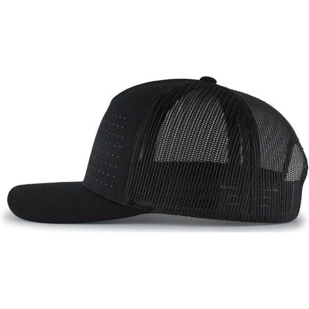 Pacific Headwear Perforated 5 - Panel Trucker Snapback Cap - JL Franklins