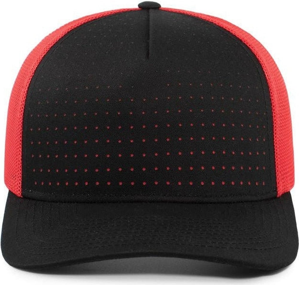 Pacific Headwear Perforated 5 - Panel Trucker Snapback Cap - JL Franklins
