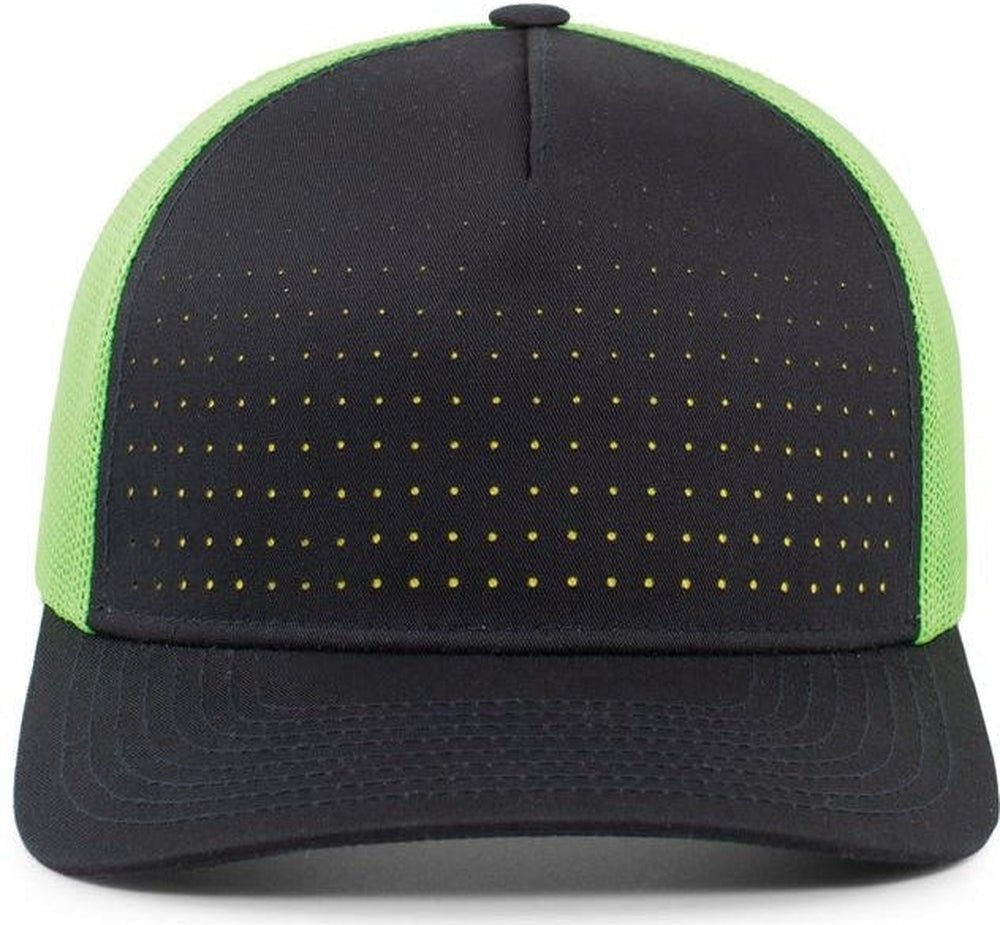 Pacific Headwear Perforated 5 - Panel Trucker Snapback Cap - JL Franklins