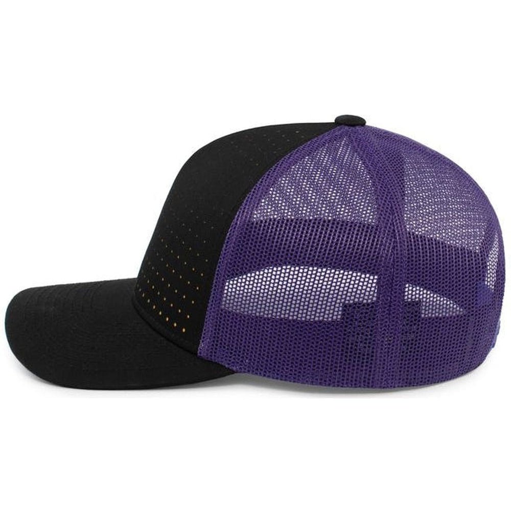 Pacific Headwear Perforated 5 - Panel Trucker Snapback Cap - JL Franklins