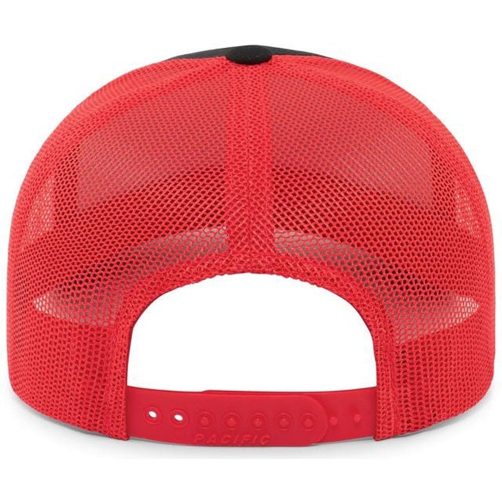 Pacific Headwear Perforated 5 - Panel Trucker Snapback Cap - JL Franklins