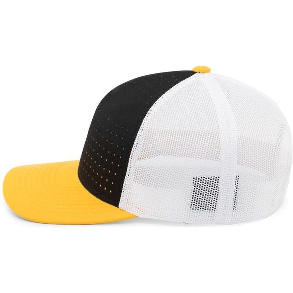 Pacific Headwear Perforated 5 - Panel Trucker Snapback Cap - JL Franklins