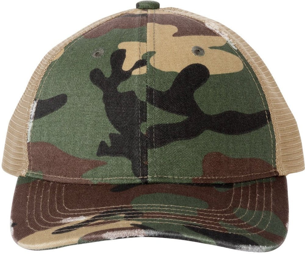 Port Authority Distressed Mesh Back Cap - JL Franklins
