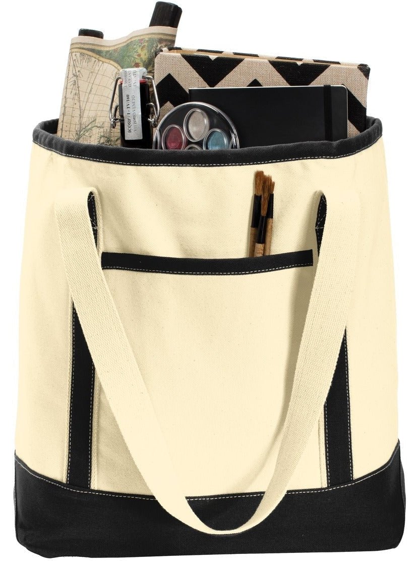 Port Authority Large Cotton Canvas Boat Tote - JL Franklins