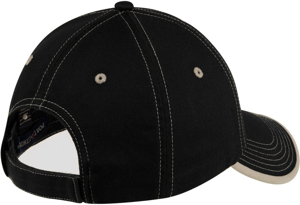 Port Authority Vintage Washed Contrast Stitch Cap - JL Franklins