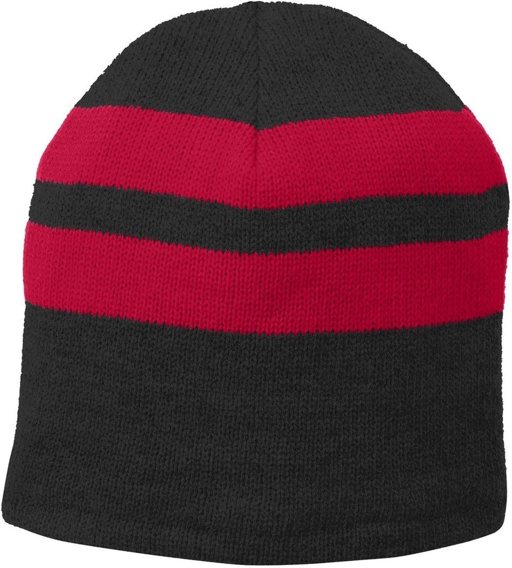 Port & Company Fleece - Lined Striped Beanie Cap - JL Franklins