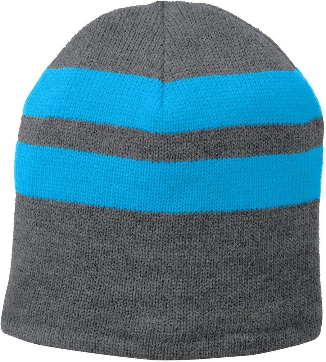 Port & Company Fleece - Lined Striped Beanie Cap - JL Franklins