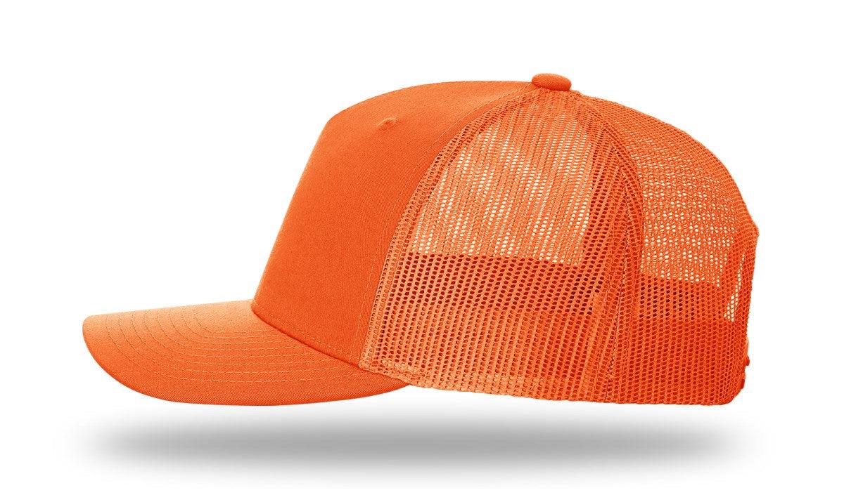 Richardson Blaze Orange Five Panel Trucker - JL Franklins
