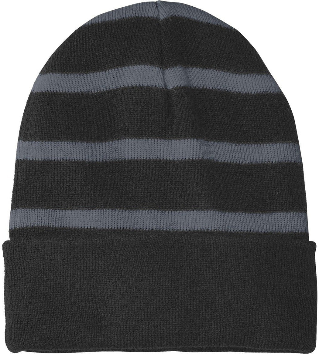 Sport - Tek Striped Beanie Solid Band - JL Franklins