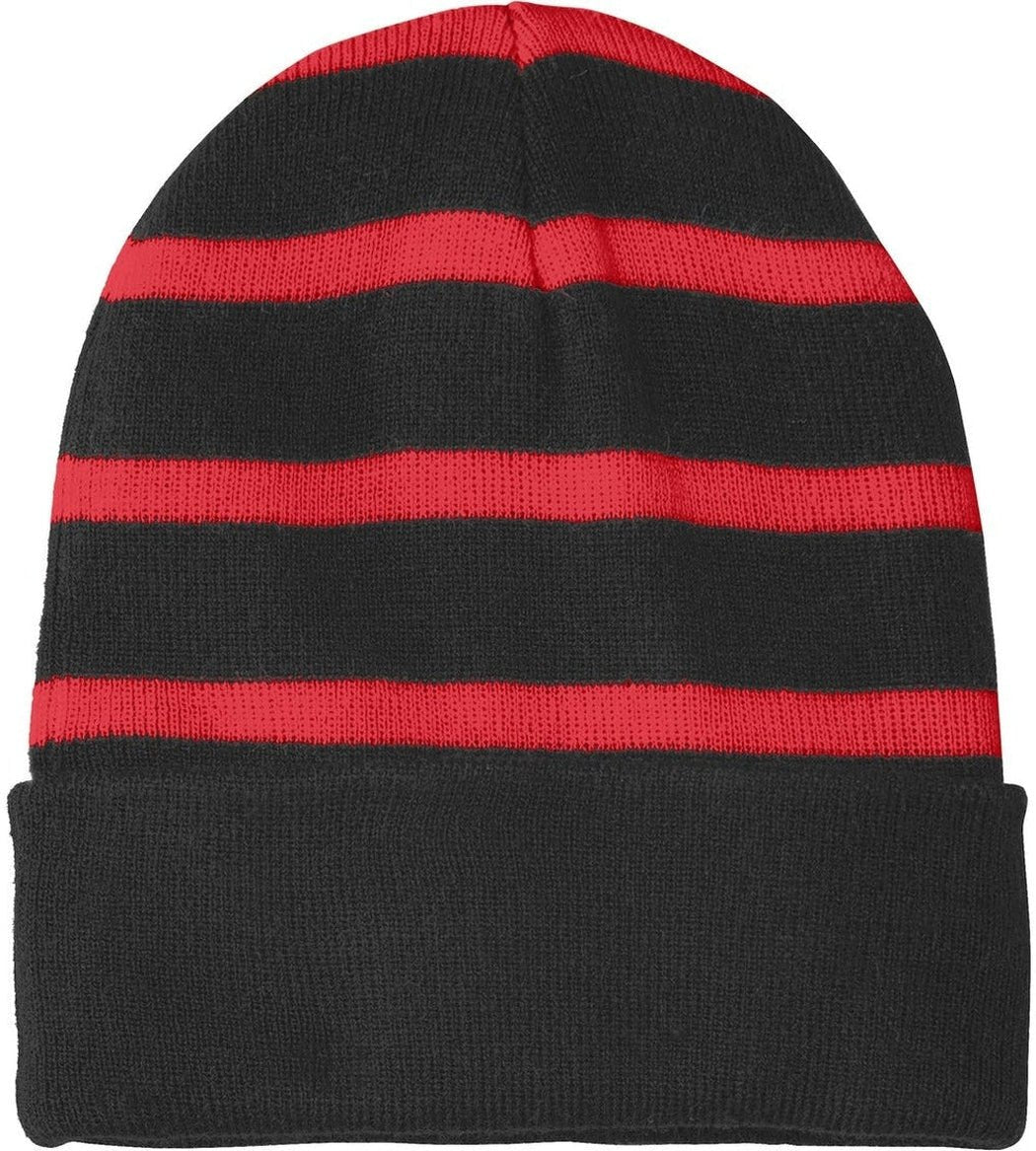 Sport - Tek Striped Beanie Solid Band - JL Franklins