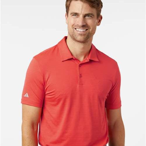 Adidas Textured Stripe Polo