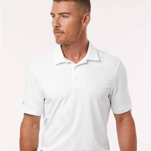 Adidas Textured Stripe Polo