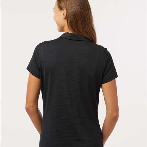 Adidas Ladies Textured Stripe Polo