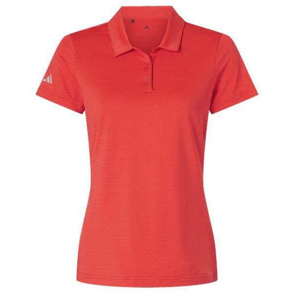 Adidas Ladies Textured Stripe Polo