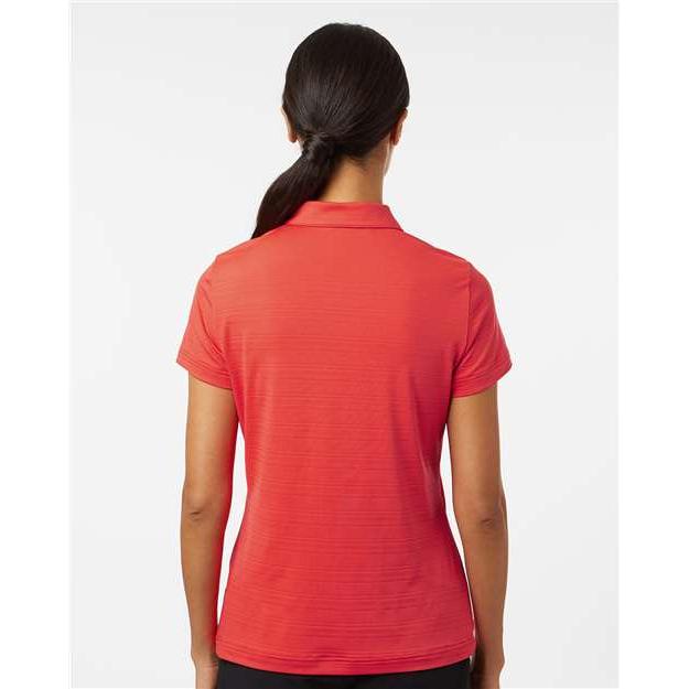 Adidas Ladies Textured Stripe Polo