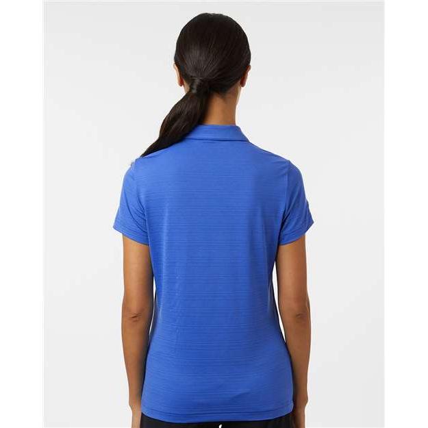 Adidas Ladies Textured Stripe Polo