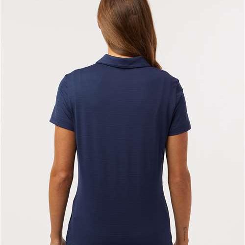 Adidas Ladies Textured Stripe Polo