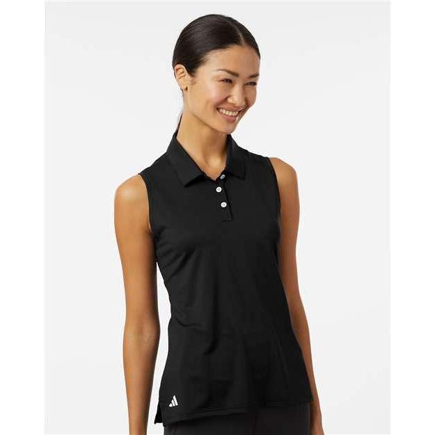 Adidas Ladies Ottoman Sleeveless Polo