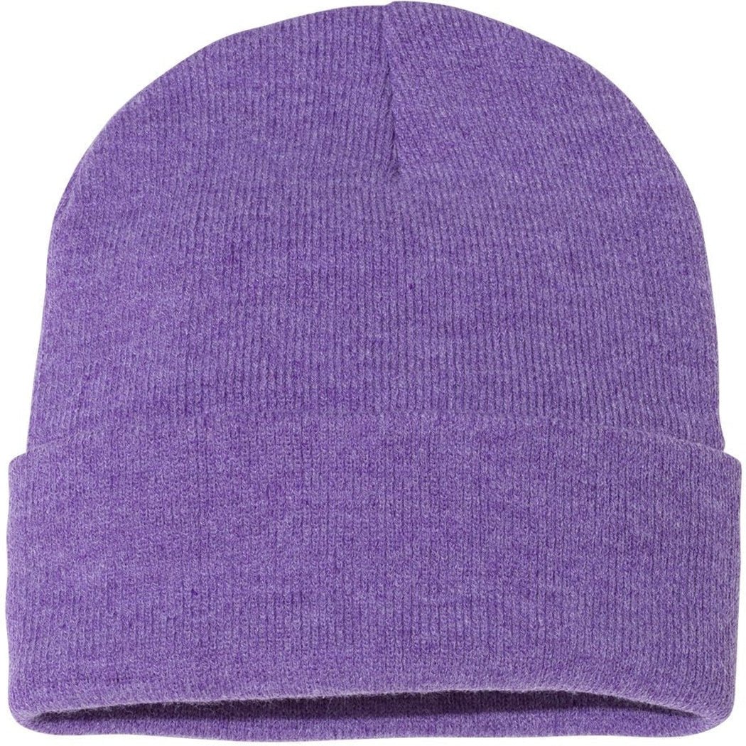 (12 Pieces) Sportsman Solid 12" Cuffed Beanie Custom Embroidered + FREE Setup - JL Franklins