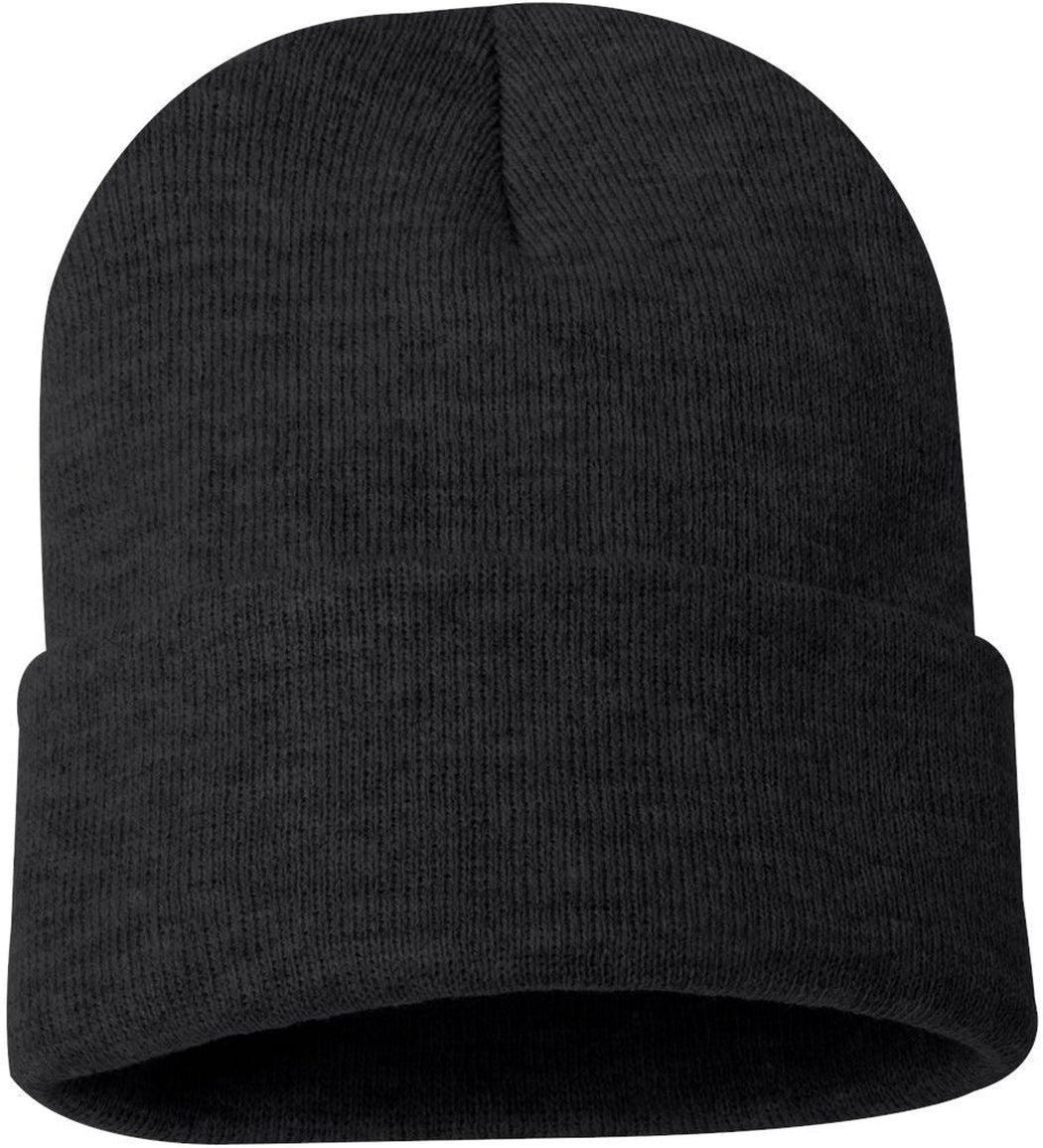 (12 Pieces) Sportsman Solid 12" Cuffed Beanie Custom Embroidered + FREE Setup - JL Franklins