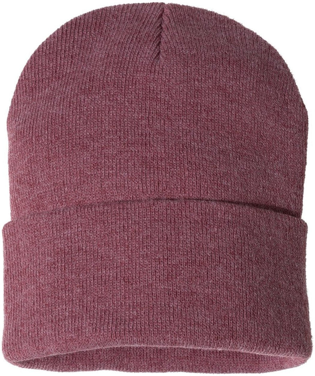 (12 Pieces) Sportsman Solid 12" Cuffed Beanie Custom Embroidered + FREE Setup - JL Franklins