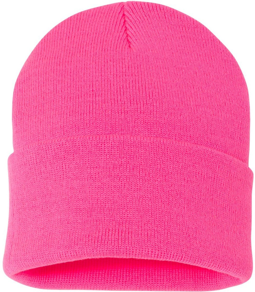 (12 Pieces) Sportsman Solid 12" Cuffed Beanie Custom Embroidered + FREE Setup - JL Franklins
