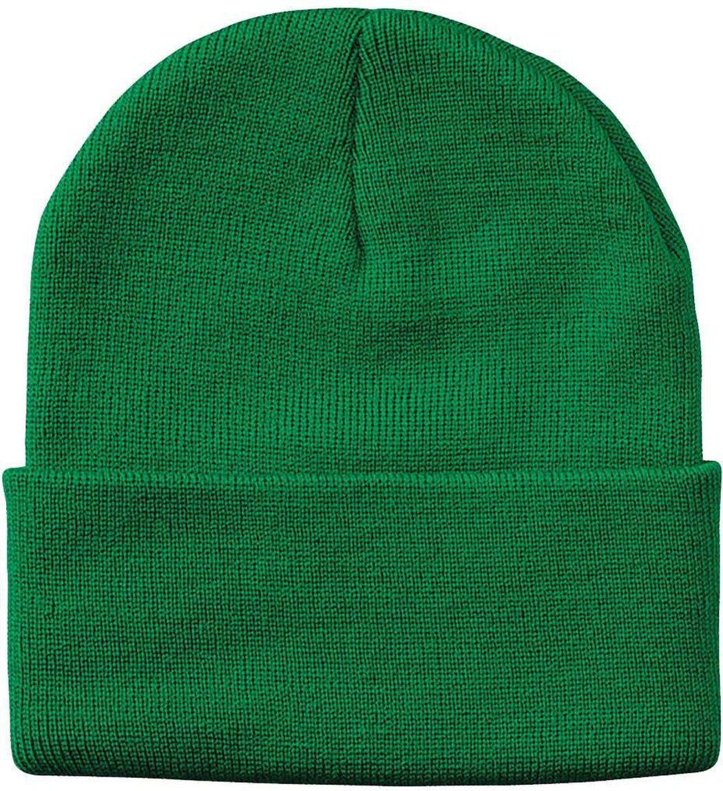 (12 Pieces) Sportsman Solid 12" Cuffed Beanie Custom Embroidered + FREE Setup - JL Franklins