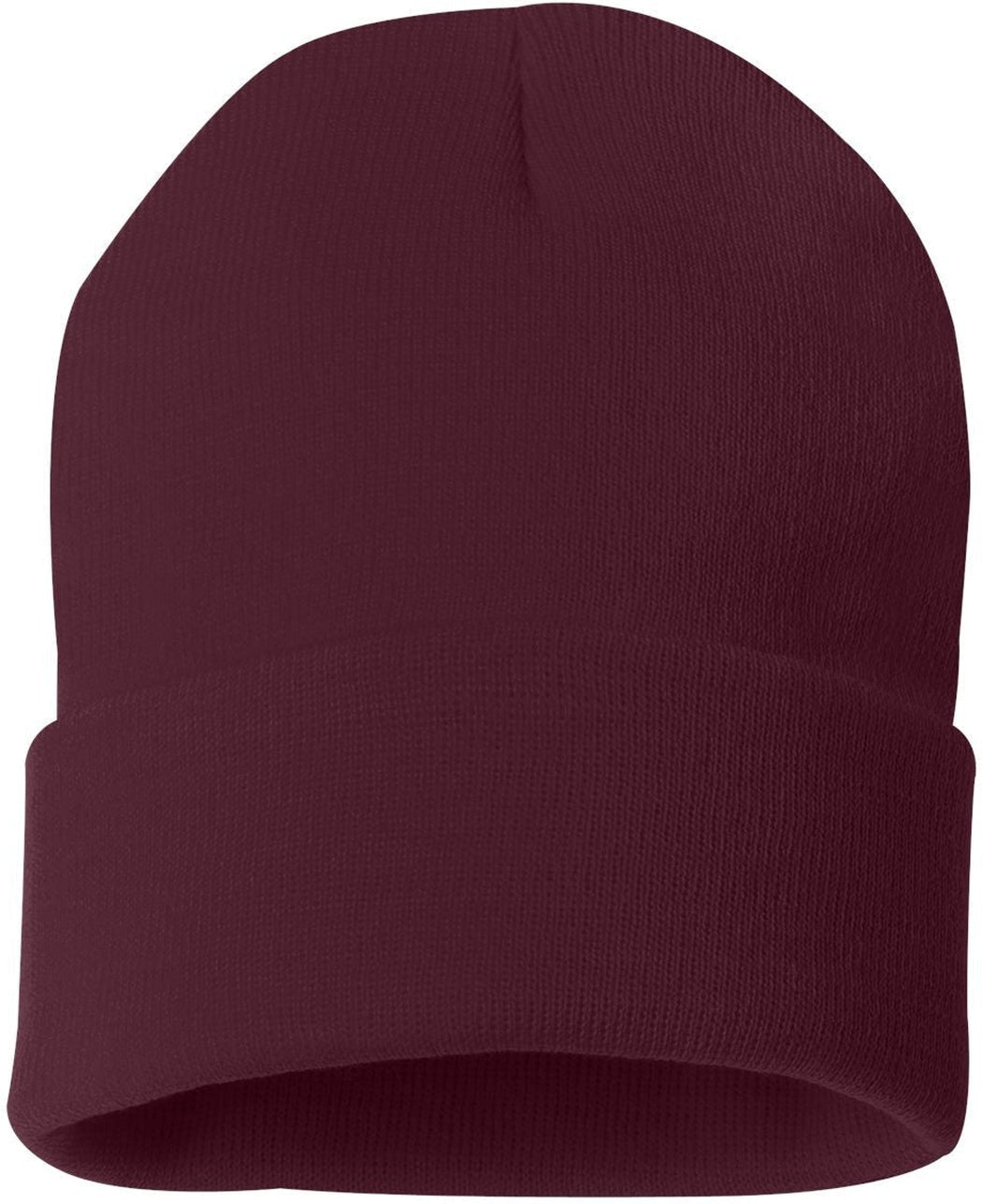 (12 Pieces) Sportsman Solid 12" Cuffed Beanie Custom Embroidered + FREE Setup - JL Franklins