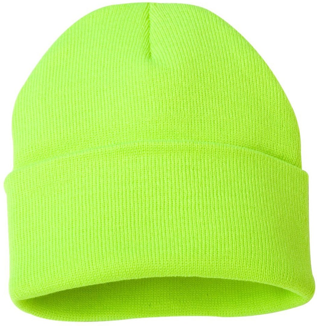 (12 Pieces) Sportsman Solid 12" Cuffed Beanie Custom Embroidered + FREE Setup - JL Franklins