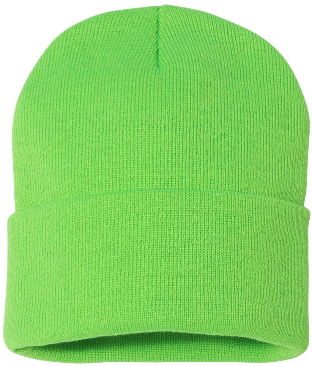 (12 Pieces) Sportsman Solid 12" Cuffed Beanie Custom Embroidered + FREE Setup - JL Franklins