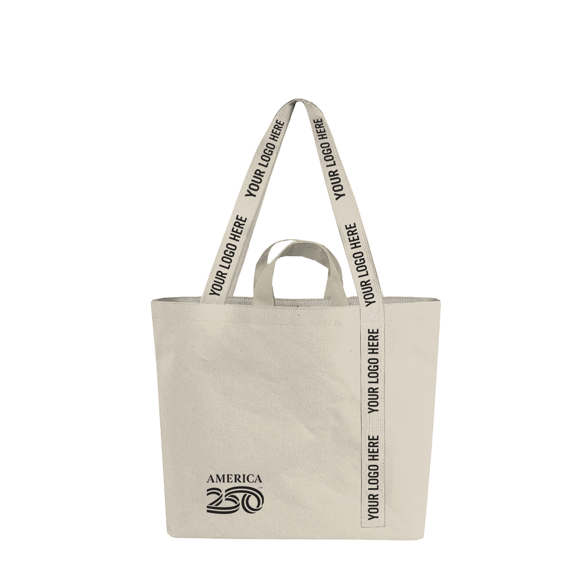 America250™ 14 oz. Recycled Mono-Strap Canvas Tote Bag