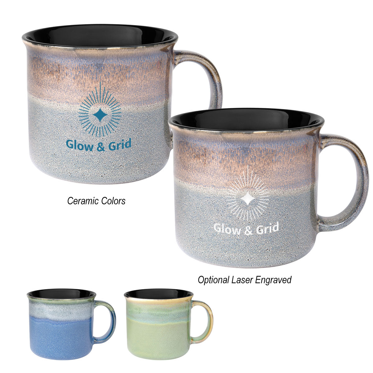 15 Oz. Horizon Glazed Campfire Mug