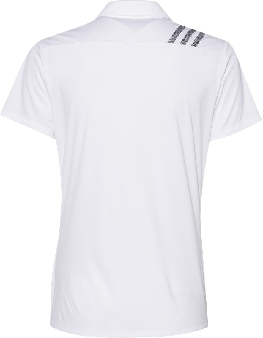 Adidas Ladies 3-Stripes Shoulder Polo
