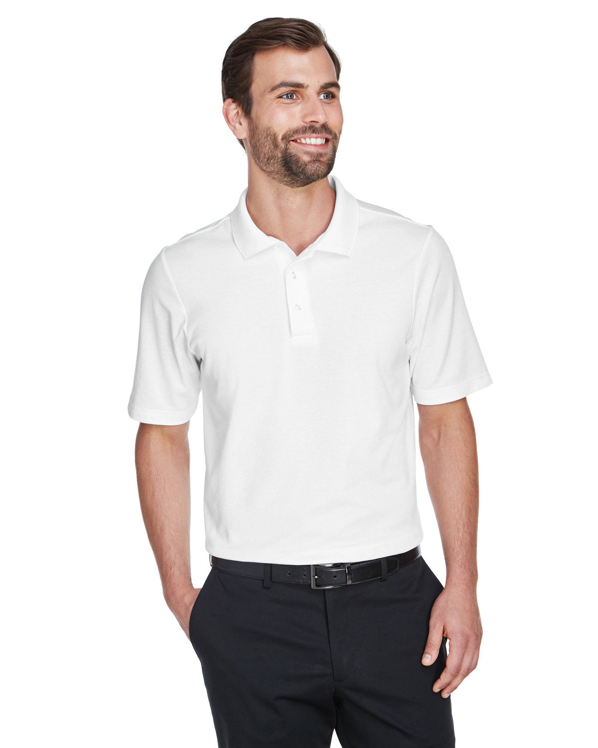 Devon & Jones CrownLux Performance Plaited Polo