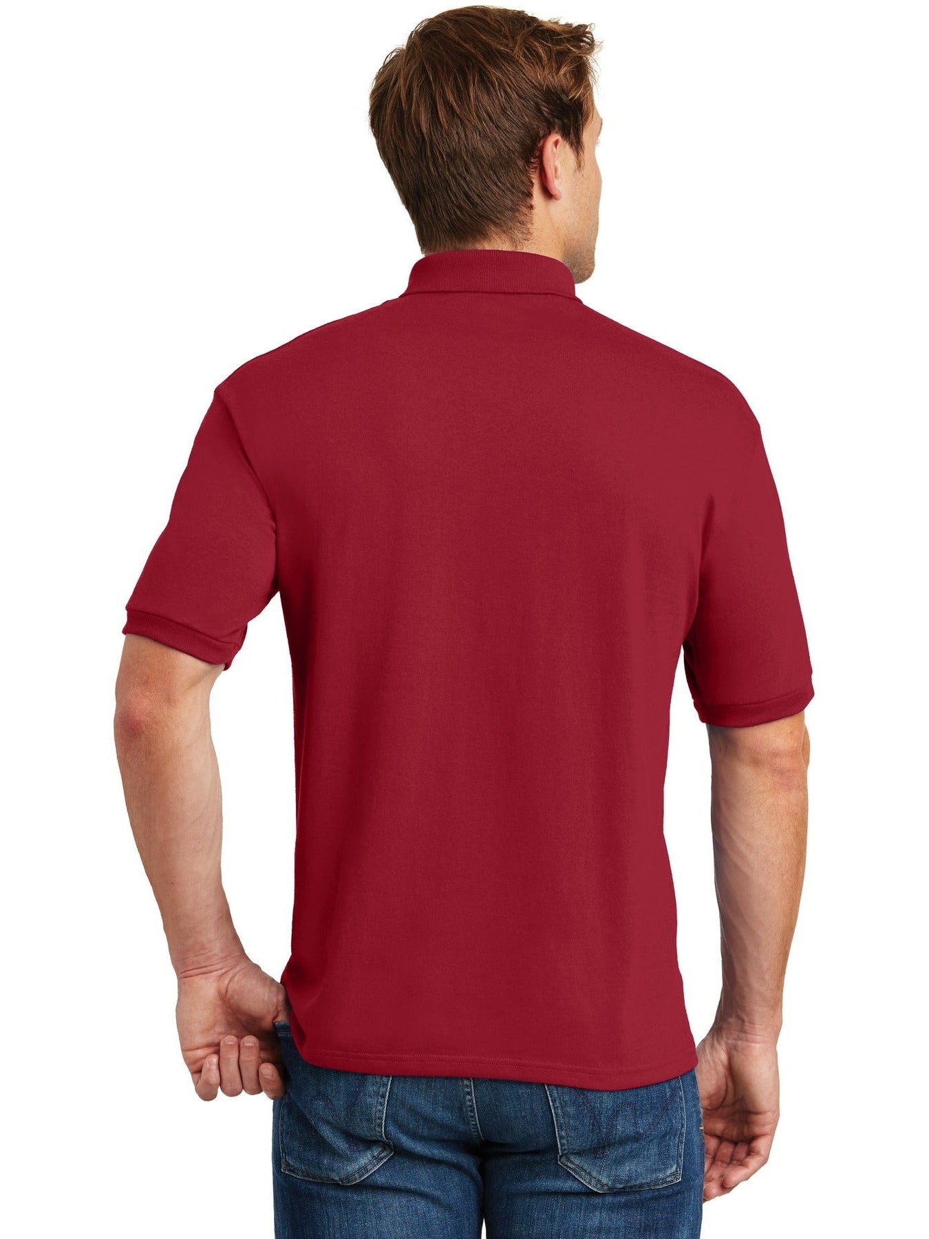 Hanes EcoSmart 5.2-Ounce Jersey Knit Sport Shirt