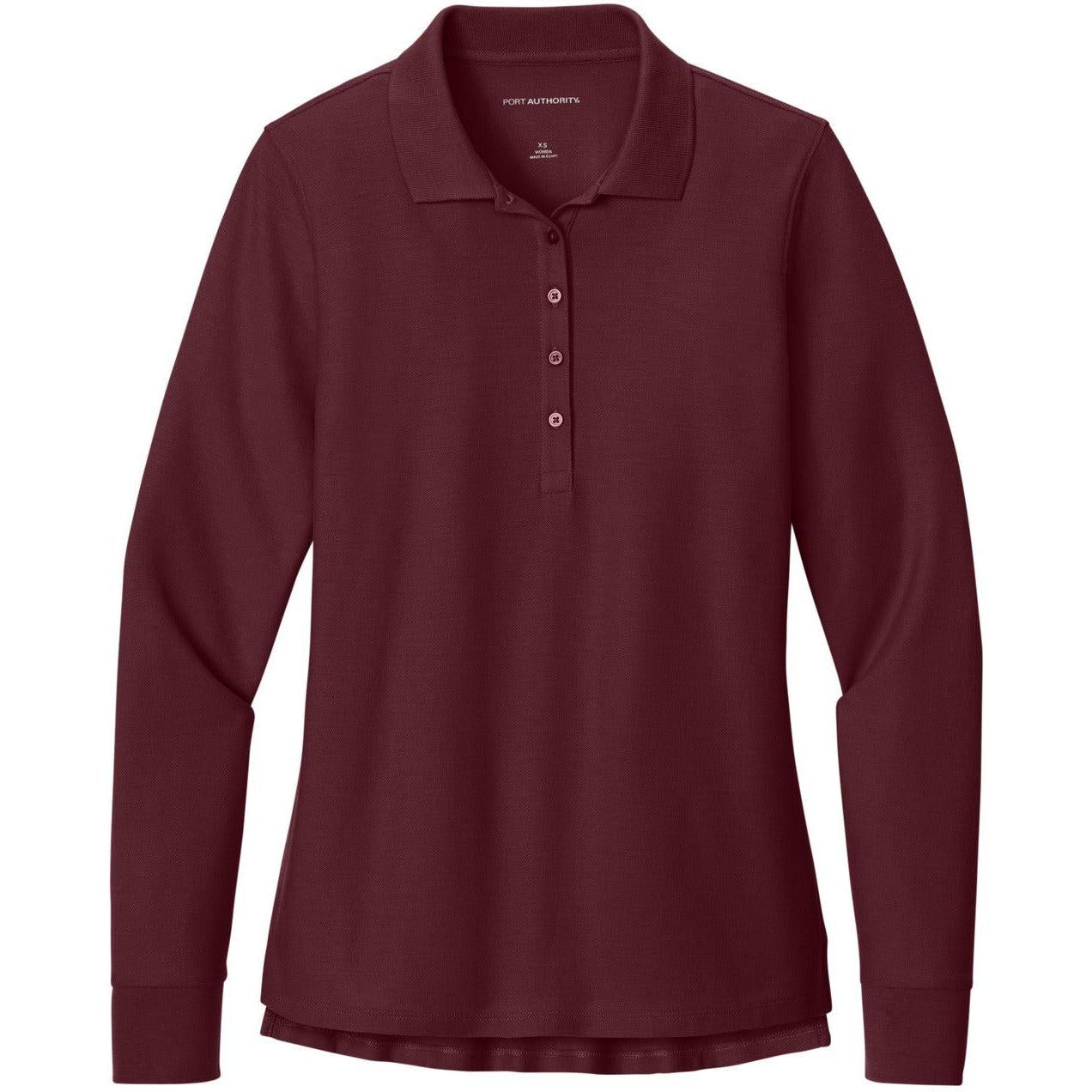 Port Authority Ladies Wearever Signature Pique Long Sleeve Polo