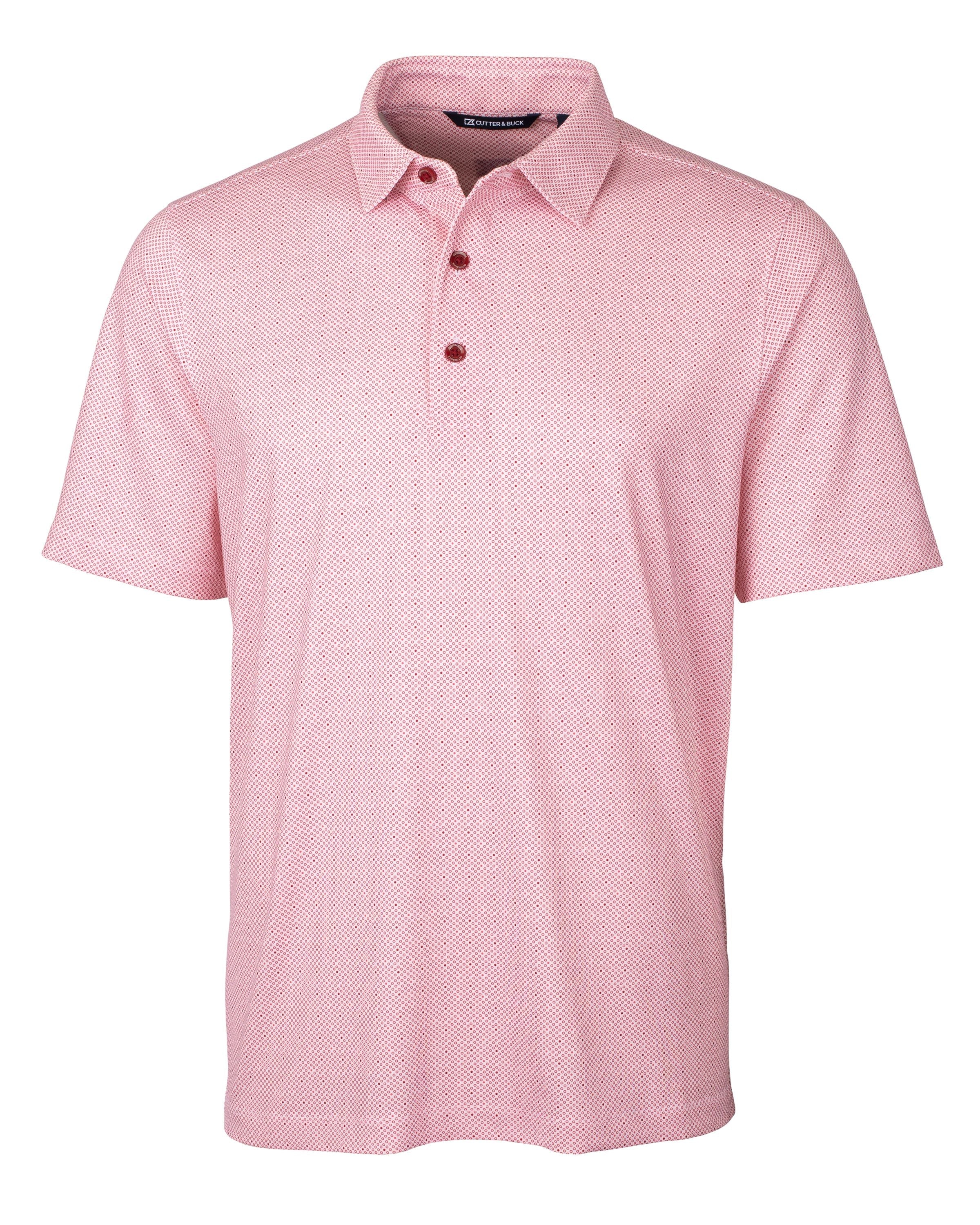 Cutter & Buck Tall Pike Double Dot Print Stretch Polo