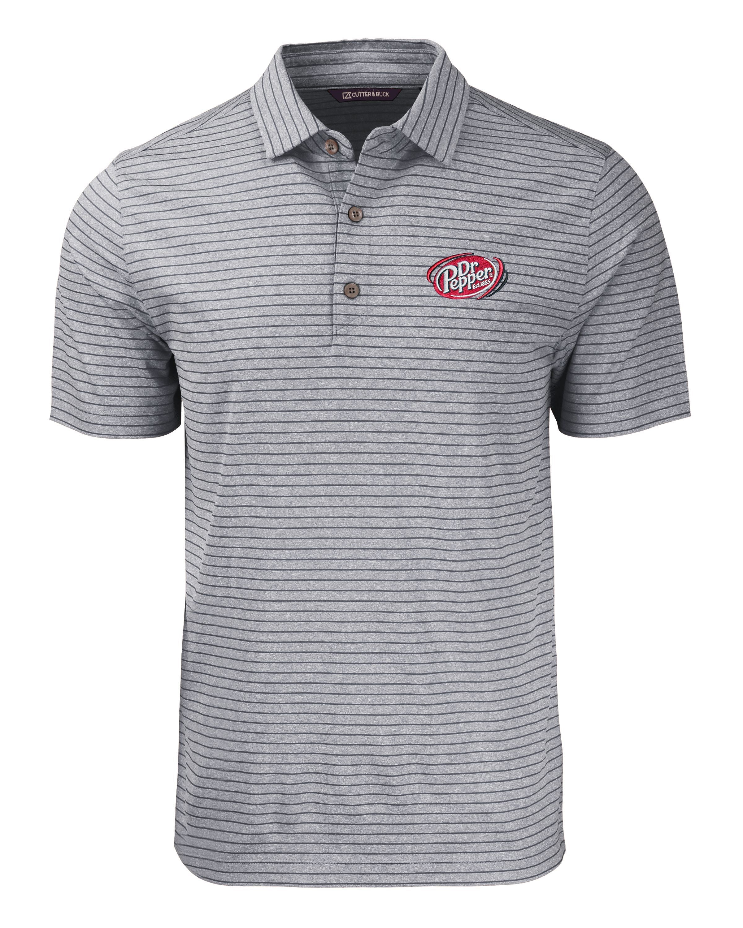 Cutter & Buck Forge Eco Heather Stripe Stretch Recycled Polo