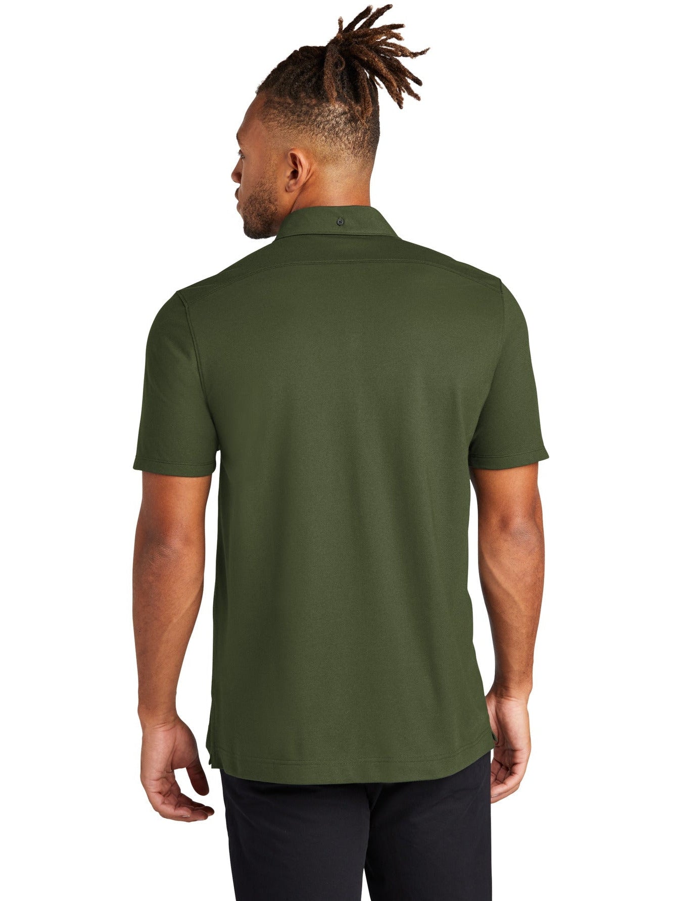Mercer+Mettle Stretch Pique Full-Button Polo